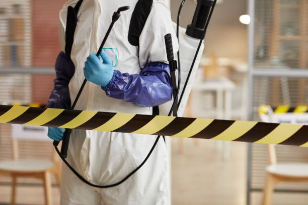 Professional Biohazard Cleanup technician working in Junction City, CA
